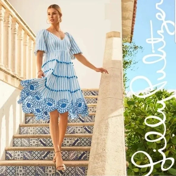 Lilly Pulitzer | Dresses | Lilly Pulitzer Embroidered White Blue Beach Vacation Flowy Sidney Midi Dress 4 | Poshmark Lilly Pulitzer | Dresses | Lilly Pulitzer Embroidered White Blue Beach Vacation Flowy Sidney Midi Dress 4 | Poshmark